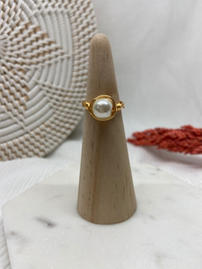 Pearl Wire Wrapped Ring - Le'div Collections