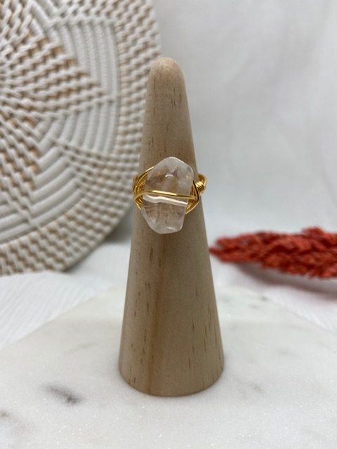 Clear Wire Wrapped Ring - Le'div Collections