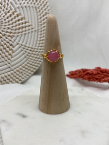 Pink Wire Wrapped Ring - Le'div Collections