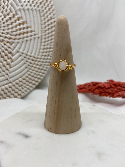 Ivory Wire Wrapped Ring - Le'div Collections